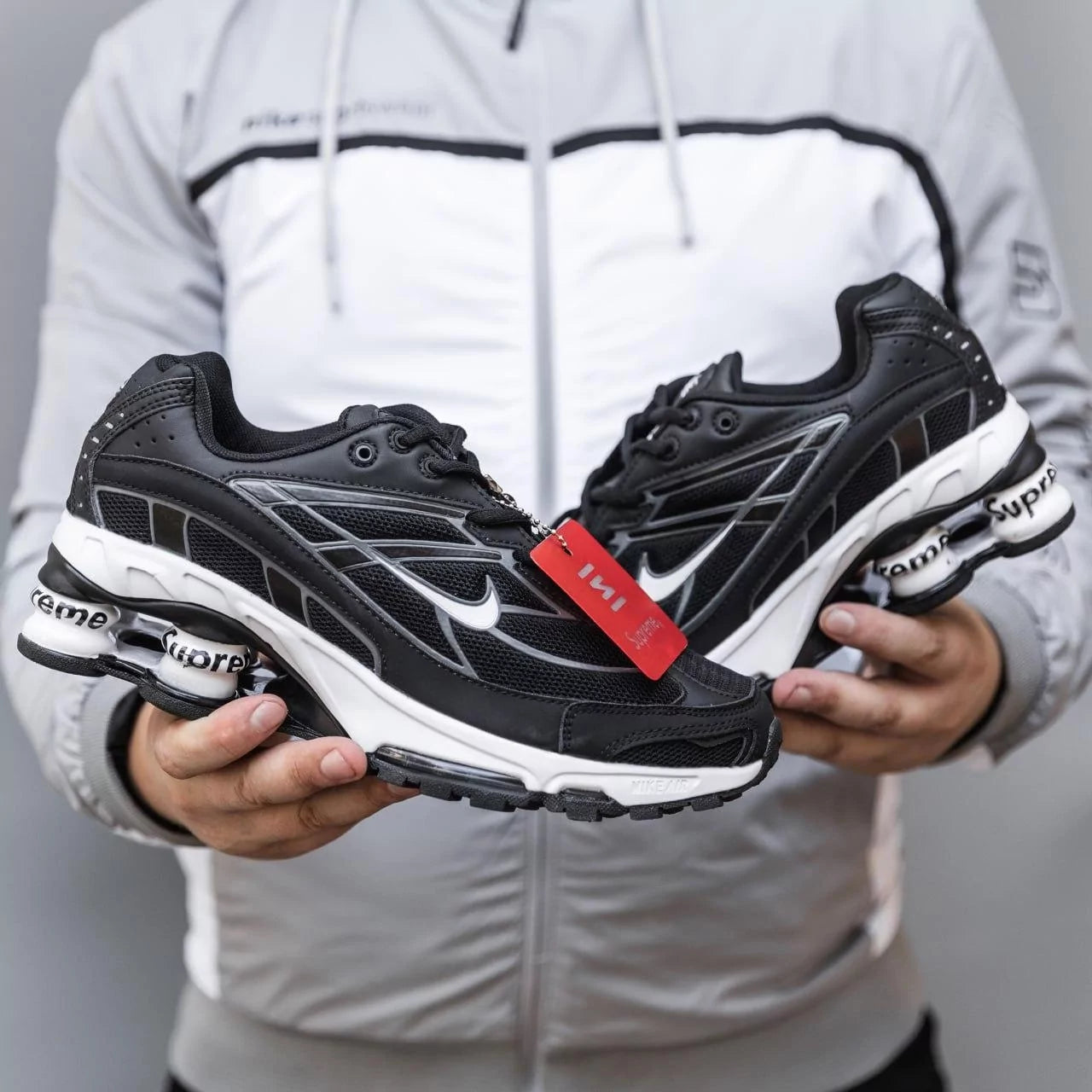 Nike Shox Ride 2 Supreme 'Black/White'