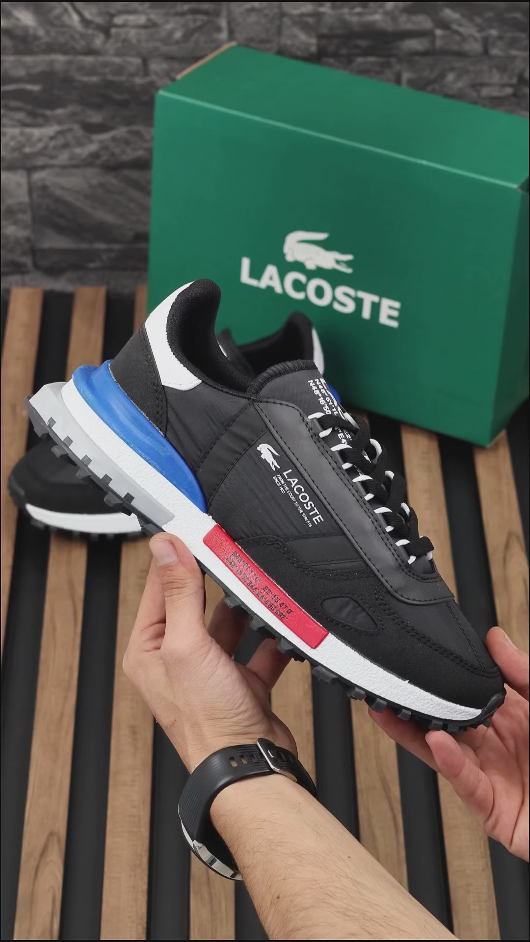 Lacoste Elite Active Black/Blue