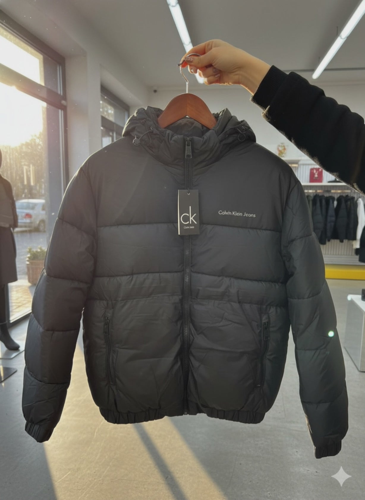 Calvin Klein BLACK PUFFER Jacket 2025