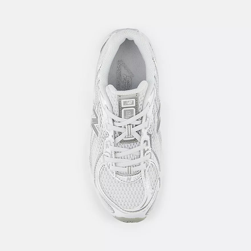 New Balance 740 BUNGEE LACE White avec Silver Metalic