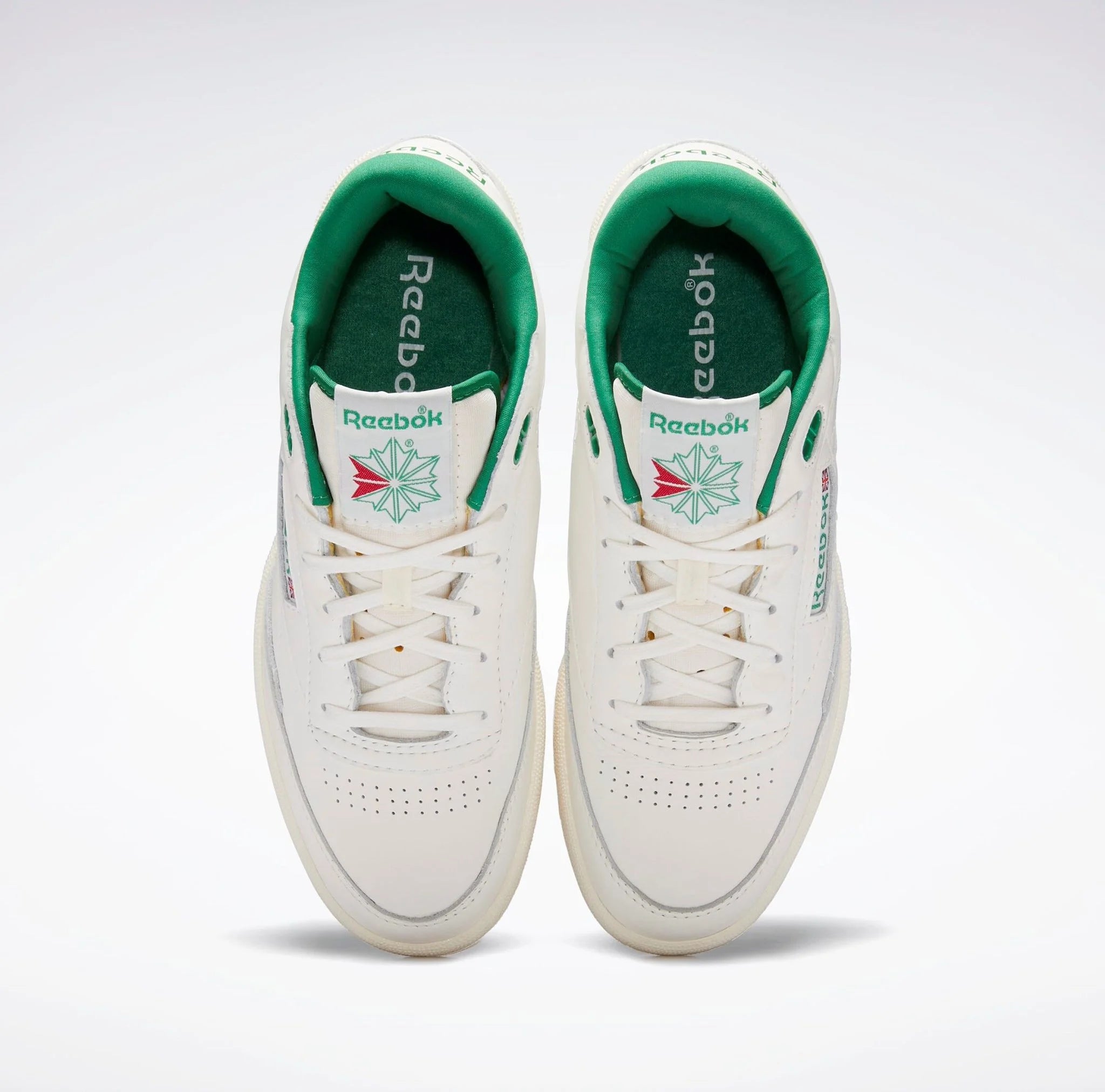 Chaussures Reebok Club C Mid II Vintage Craie/Vert Glen/Blanc classique