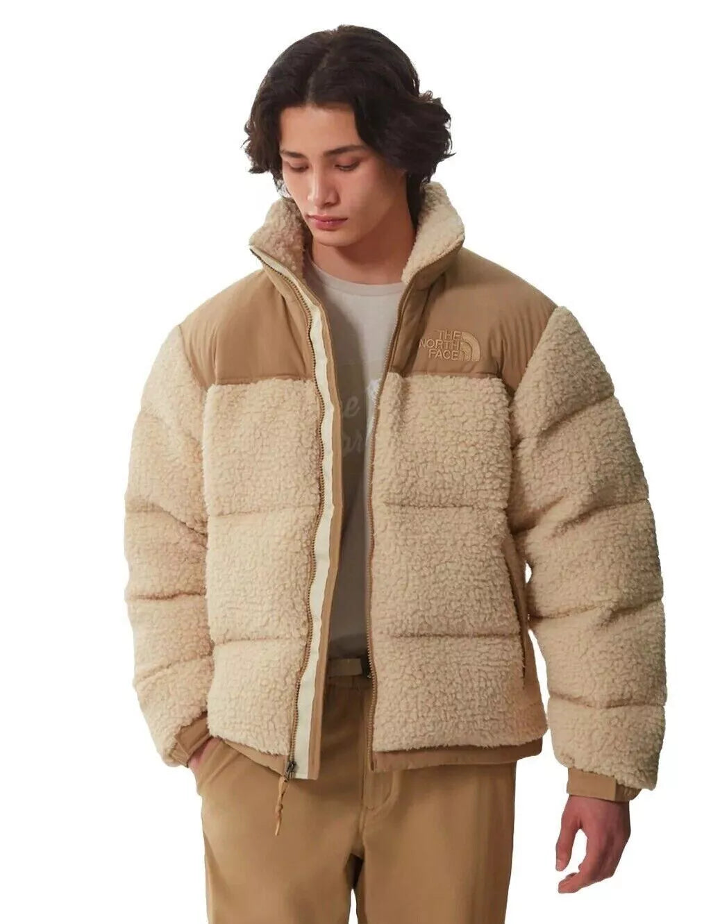 Doudoune North Face Beige unisexe