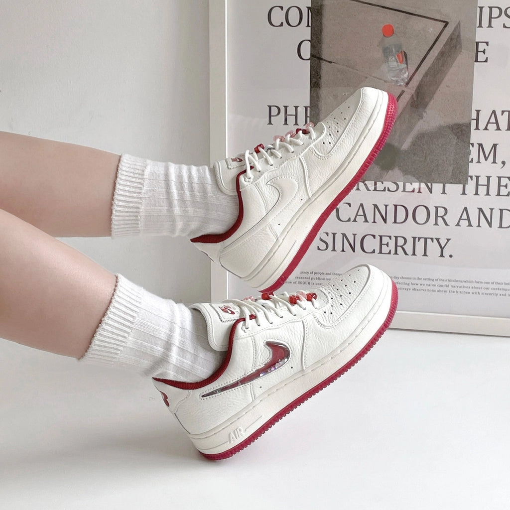 Nike Air Force 1 Low Valentine’s Day White Red Pink