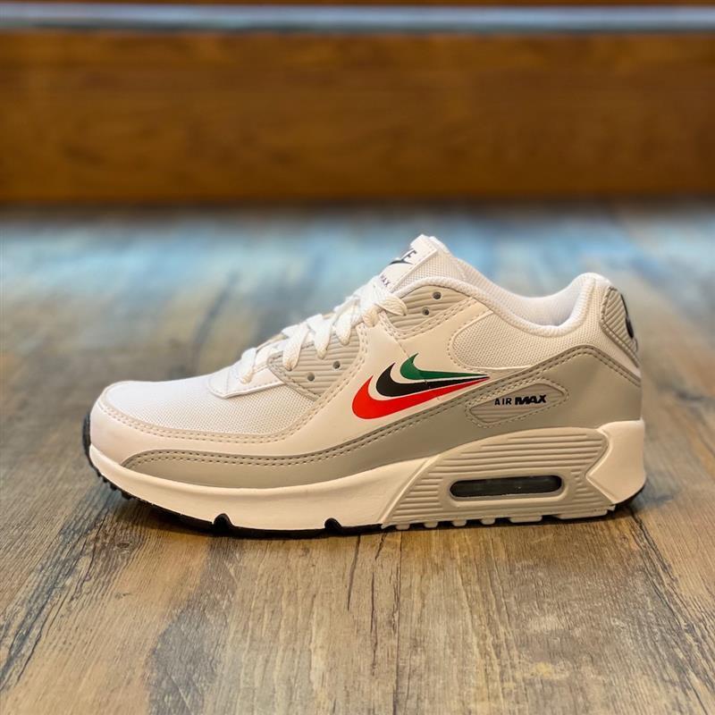 Nike DV3032 100 Air Max 90 GS White/Malachite/Red