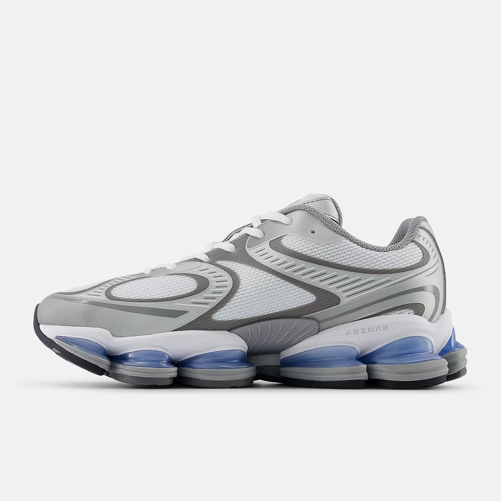 New Balance Abzorb 2000 Shoes White with Silver Metallic and Castlerock