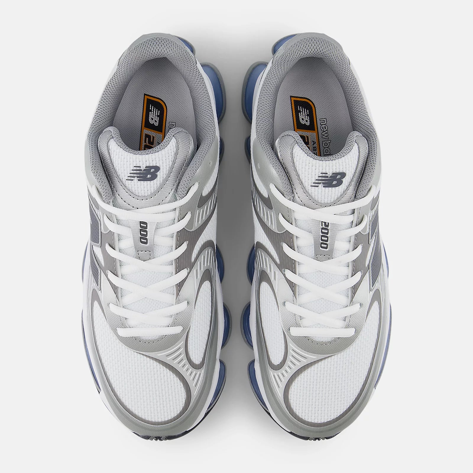 New Balance Abzorb 2000 Shoes White with Silver Metallic and Castlerock