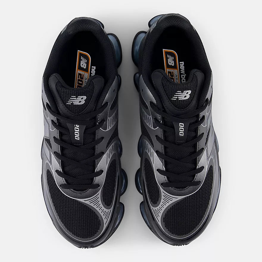 New Balance Abzorb 2000 Black avec Dark Silver Metallic et Light Chrome Blue