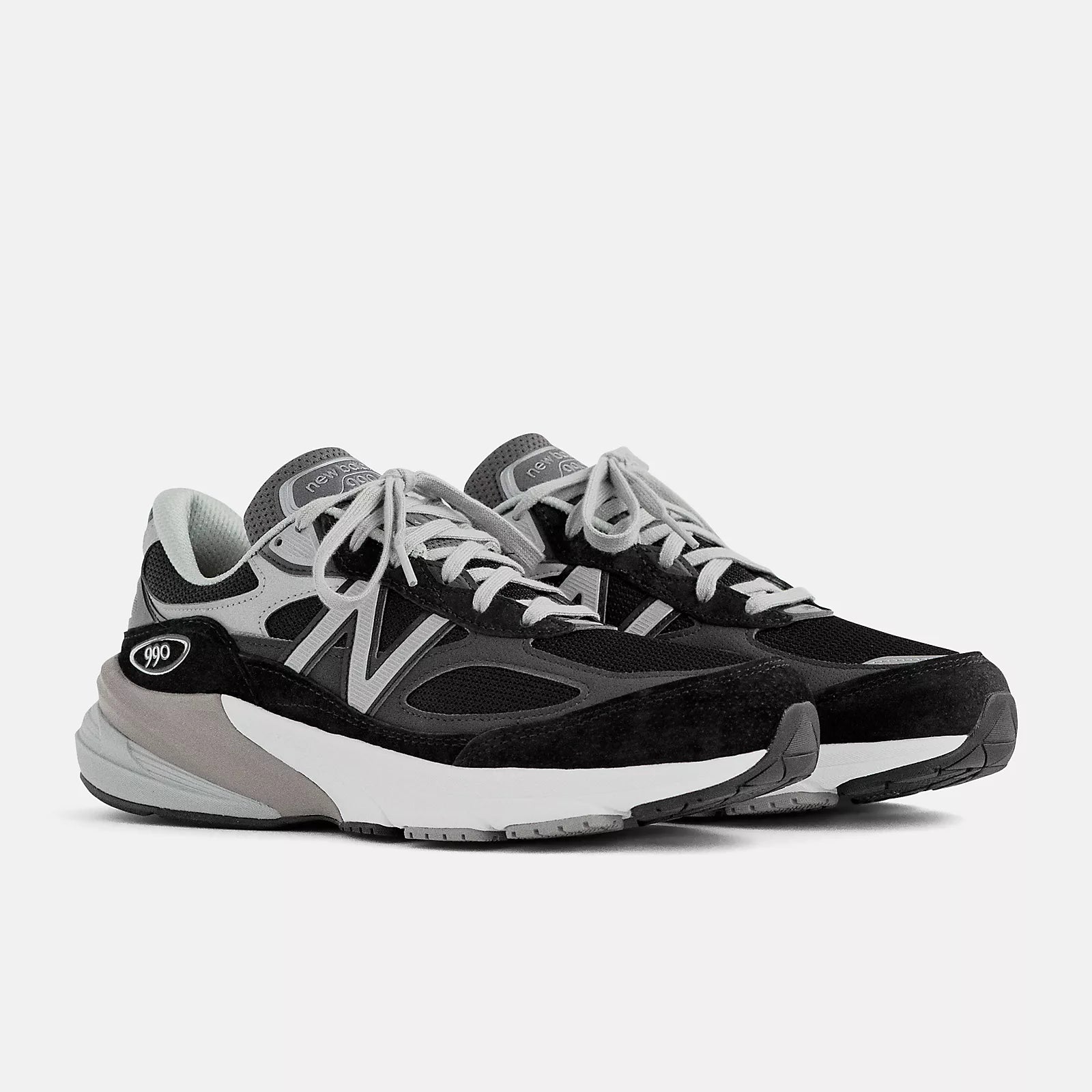 New Balance Made in USA 990v6 Shoes Black with White